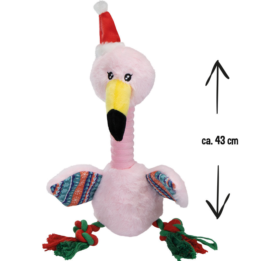Nobby Weihnachts-Flamingo mit Seil Bild 4