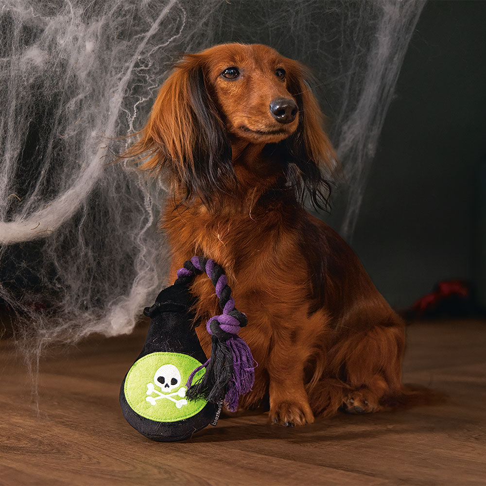 Halloween Plsch Giftflasche mit Seil Bild 2
