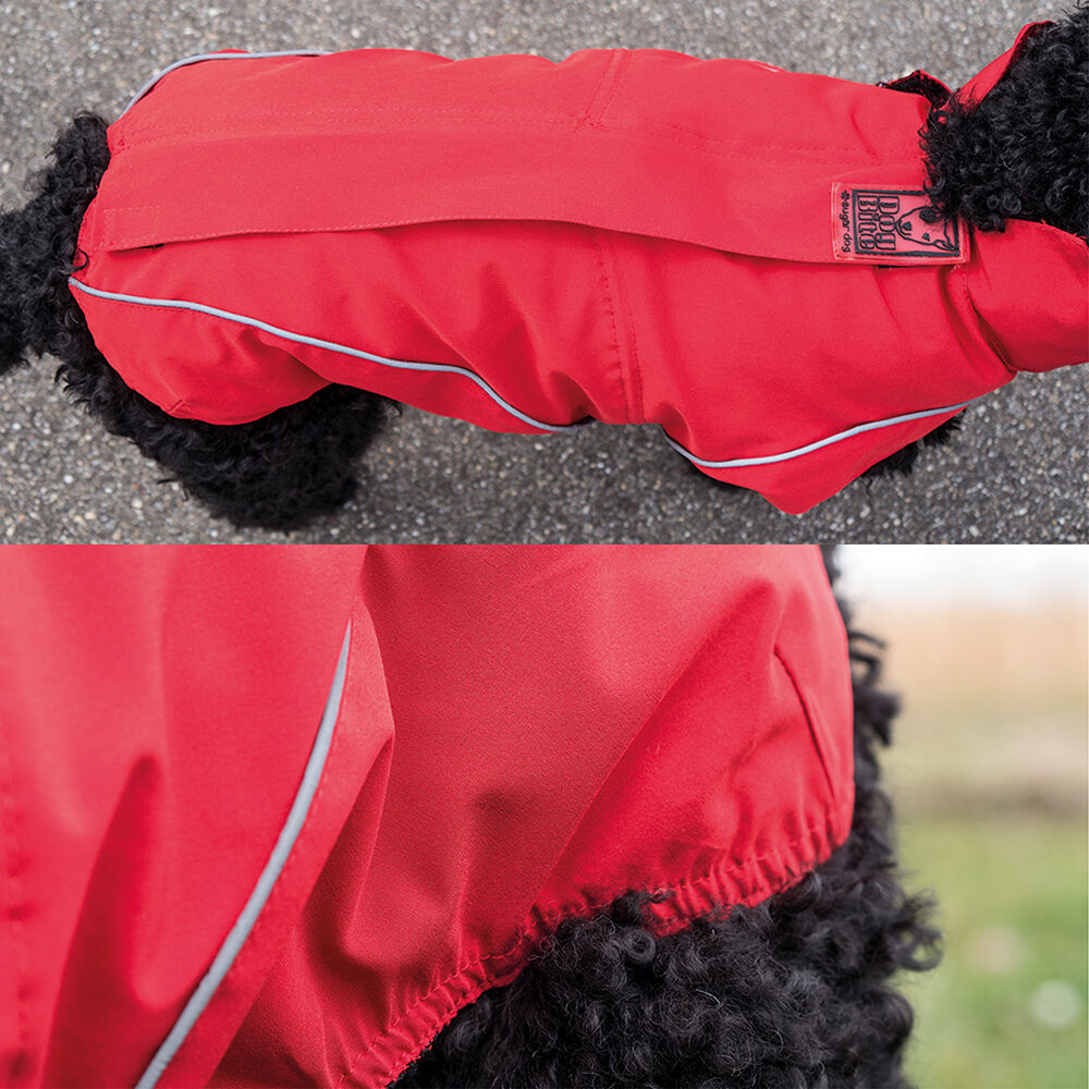 DogBite Winterjacke, gefttert - Farbe: Rot Bild 3