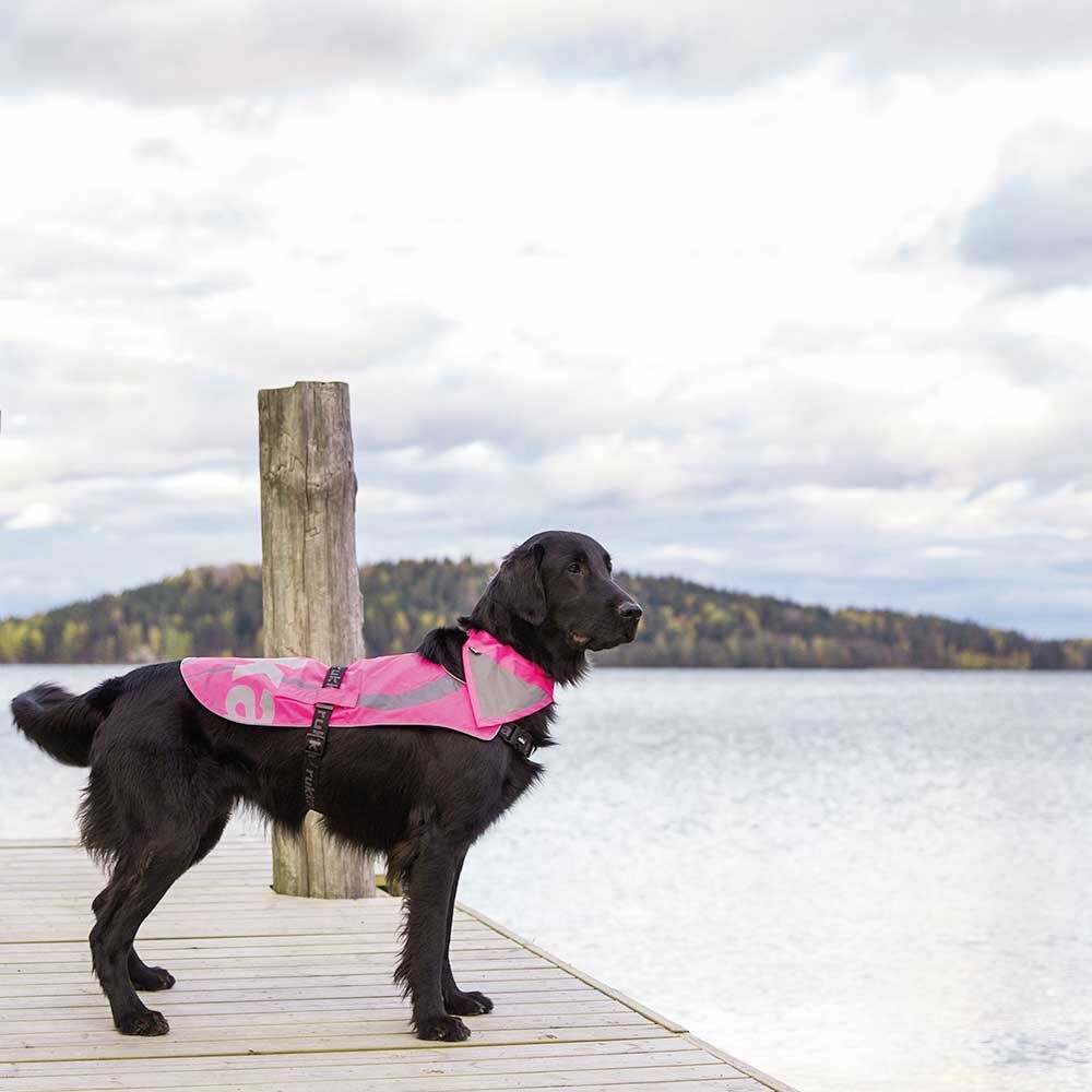 Rukka FLAP Hunde-Sicherheitsweste, Farbe: Neonpink Bild 4