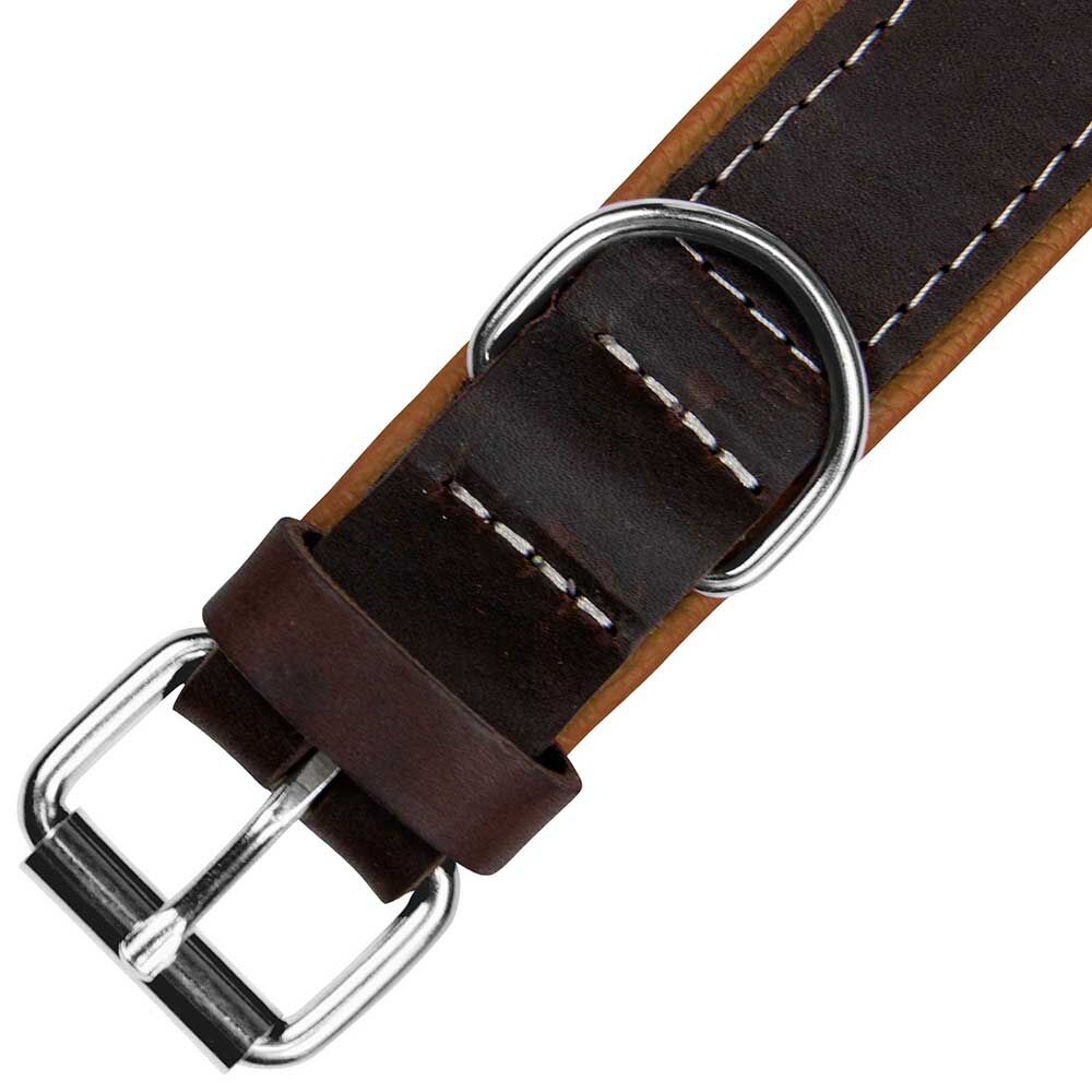 Schecker Hunde-Halsband Moorfeuer, Farbe: braun-cognac Bild 4