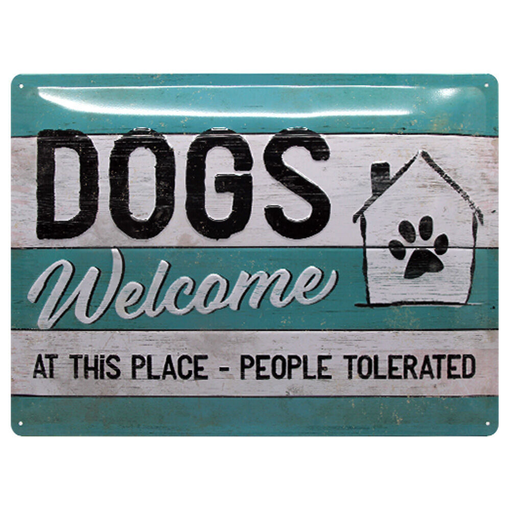 Nostalgic-Art Schild DOGS Welcome Bild 2