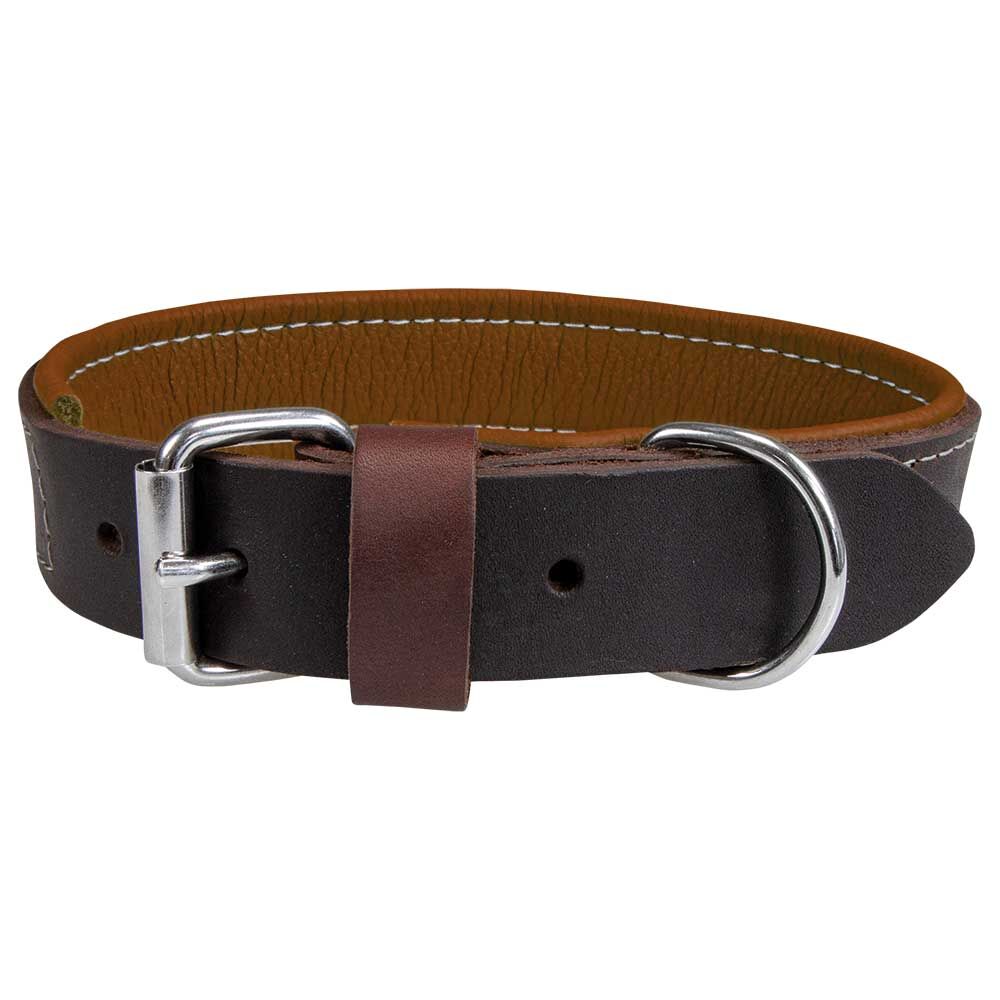 Schecker Hunde-Halsband Moorfeuer, Farbe: braun-cognac