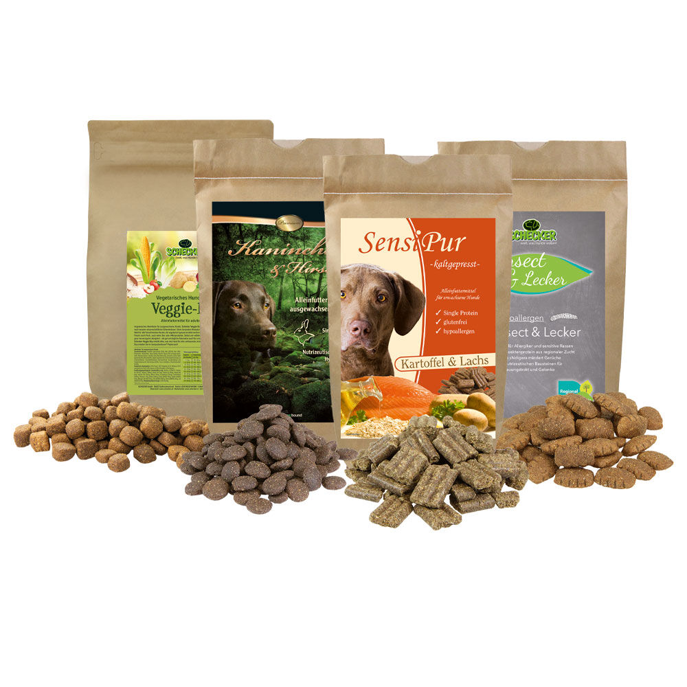 Testpaket fr ausgewachsene Hunde, Trockenfutter