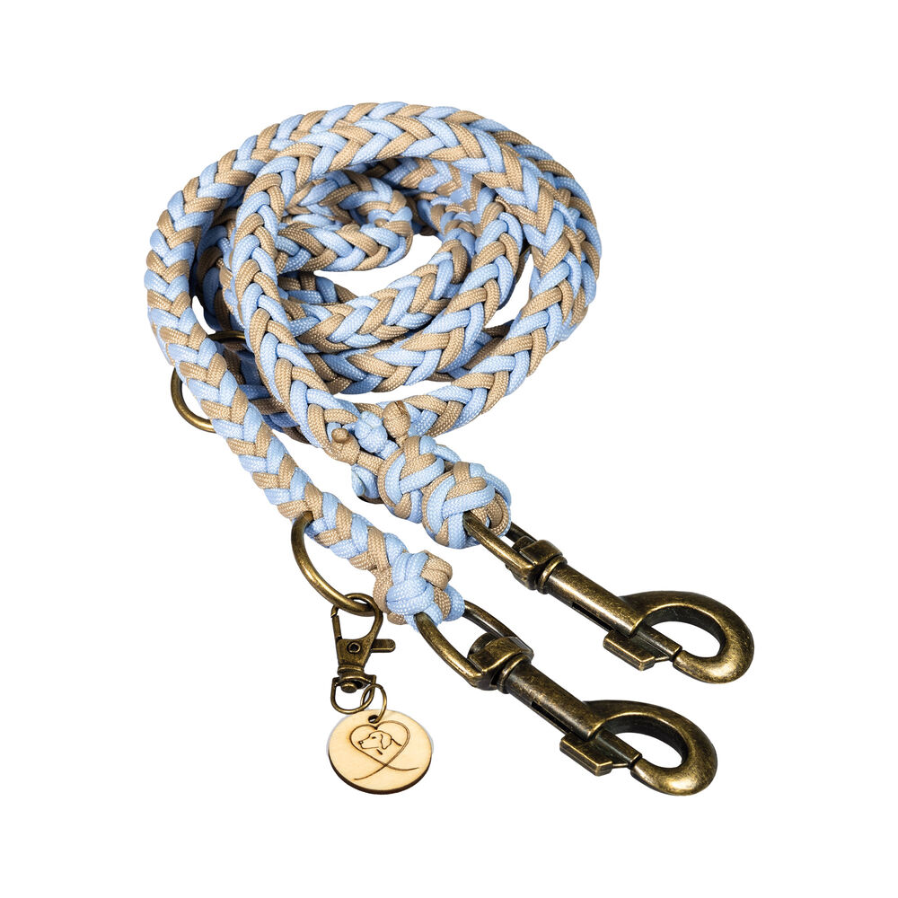 Trendfhrte Hundeleine Paracord eckig geflochten