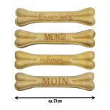 Kauknochen mit Gravur