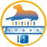 Nobby Khl-Matte fr Hunde - blau -