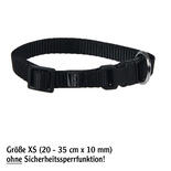 Nylon-Halsband Sportiv, Farbe: Schwarz