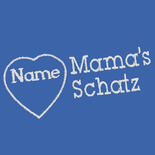 Besticktes Halstuch Mamas Schatz + Name im Herz