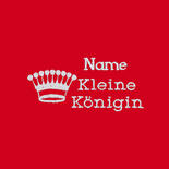 Besticktes Halstuch kleine Knigin + Krone + Name