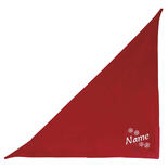 Besticktes Weihnachts-Halstuch Schneeflocken + Name