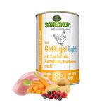 Schecker Hundemen - Geflgel light mit Kartoffeln, Karotten, Waldbeeren & Ei