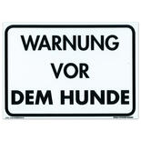 Warnschild Warnung vor dem Hunde