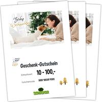 Geschenk-Gutschein zum Ausdrucken, Frohe Weihnachten