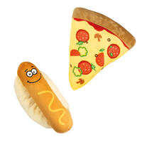 Nobby Plsch Hot Dog oder Plsch Pizza