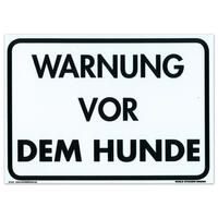 Warnschild Warnung vor dem Hunde