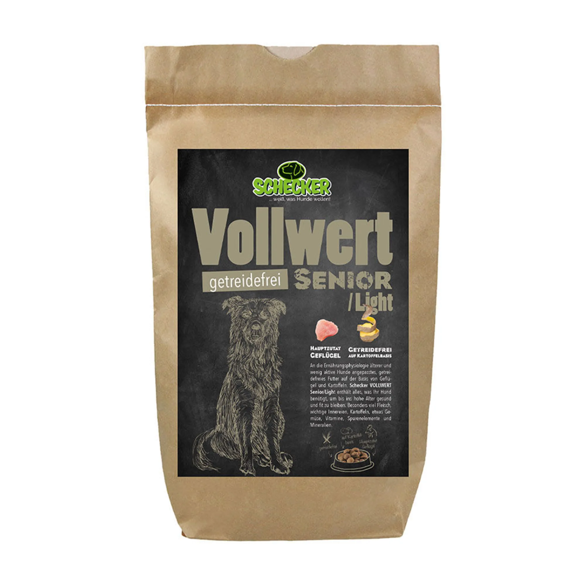 Schecker Trockenfutter Vollwert Senior/ Light - 2 x 12 kg Schecker Trockenfutter Vollwert Senior/ Light - 2 x 12 kg
